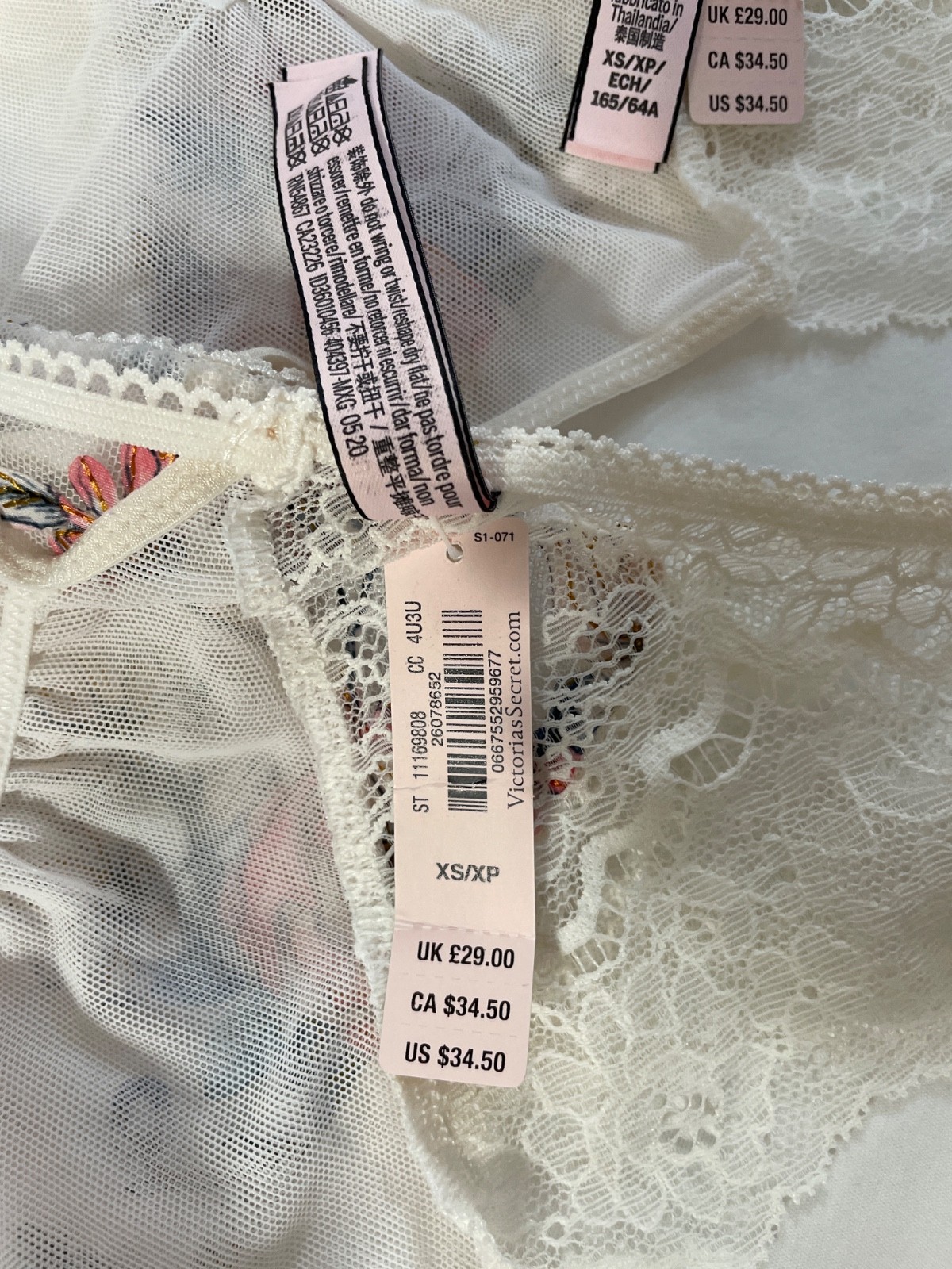 Victoria’s Secret Lace Floral Panties 2 pack XS
