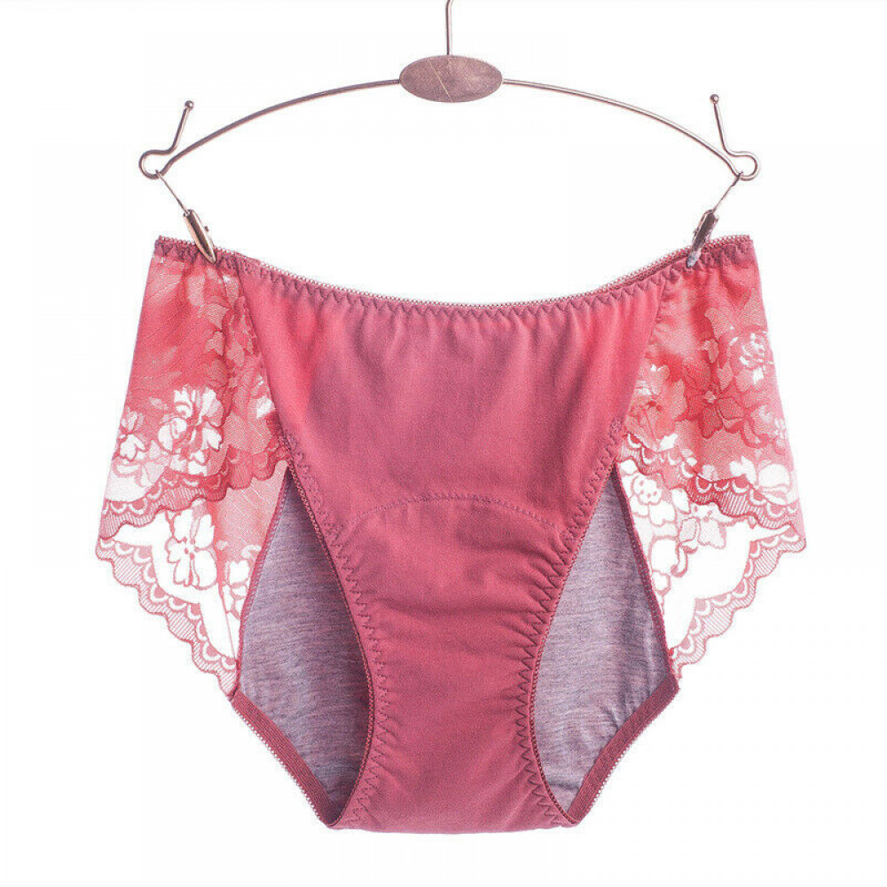 Women Anti-leakage Physiological Pants Lace Cotton Panties Briefs Lingerie Gift