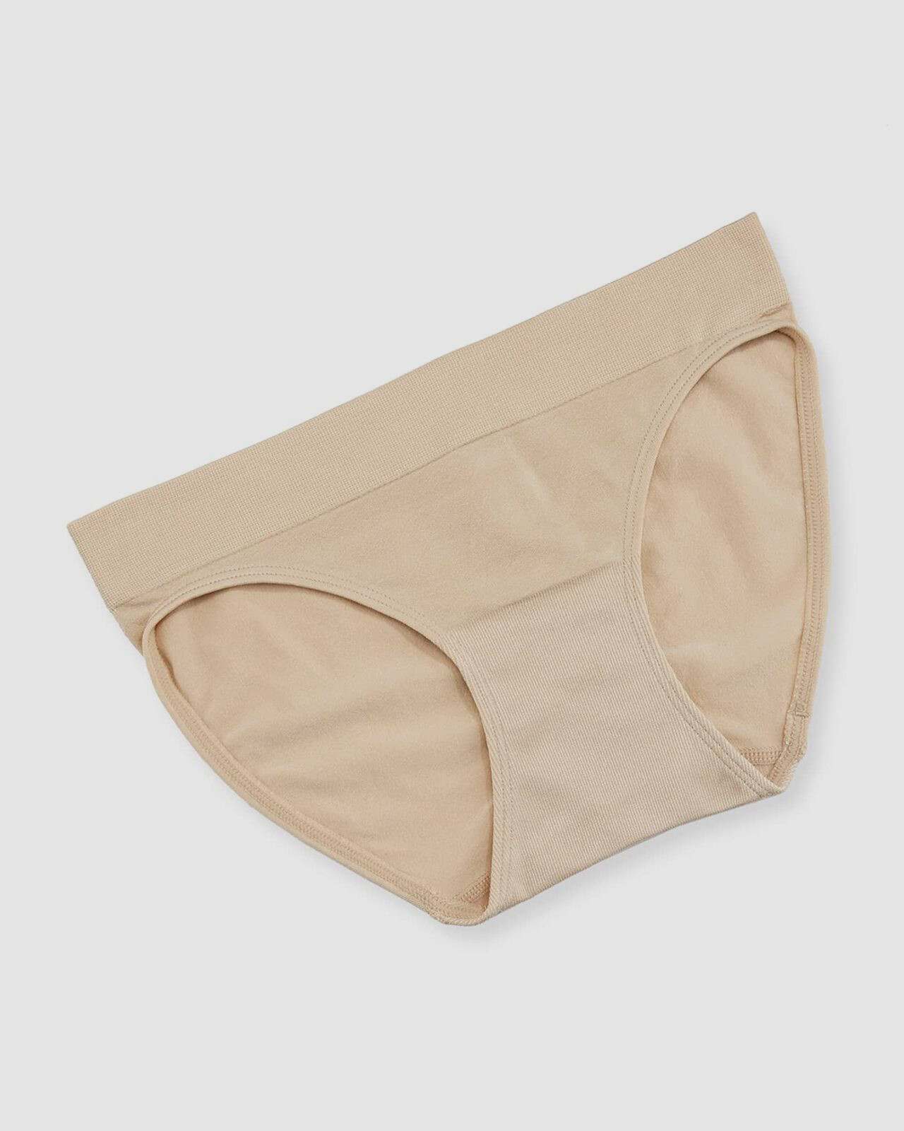 $25 Wacoal Women Beige B Smooth Stretch Low-Rise Bikini Panties Size X-Large