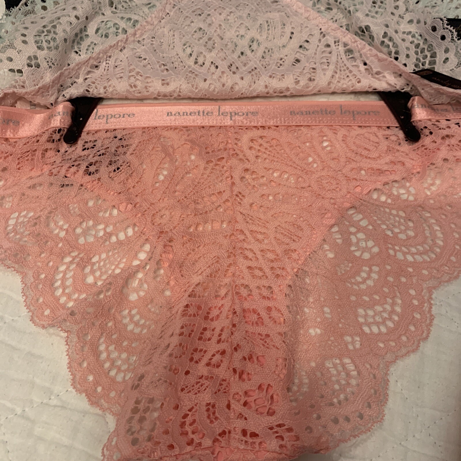 Nanette Lepore 5 Pack Bikini Lace Panties Set Size Large Underwear