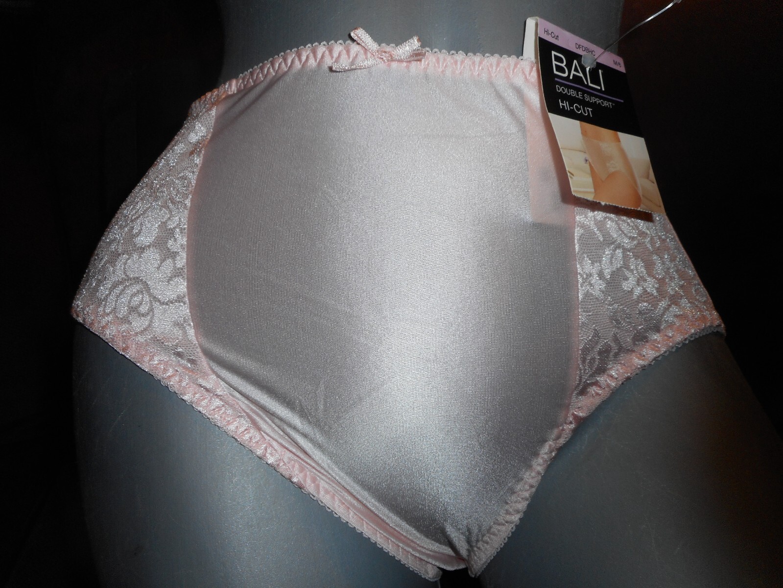 Bali Double Support HI Cut Brief Pink Panty Medium & 3X