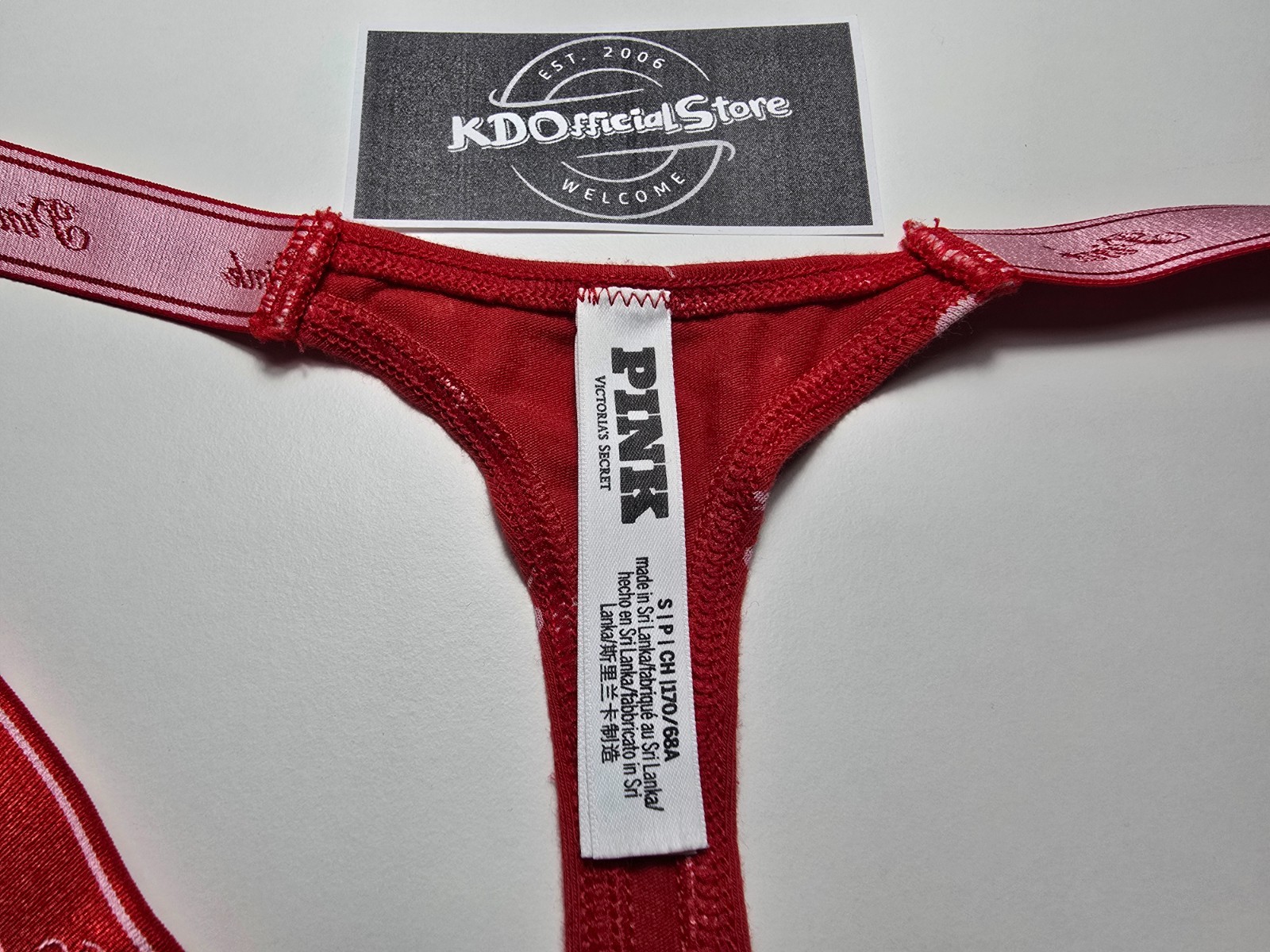 S Victoria’s Secret PINK Logo Cotton High Leg Micro Thong Panties Underwear BVC