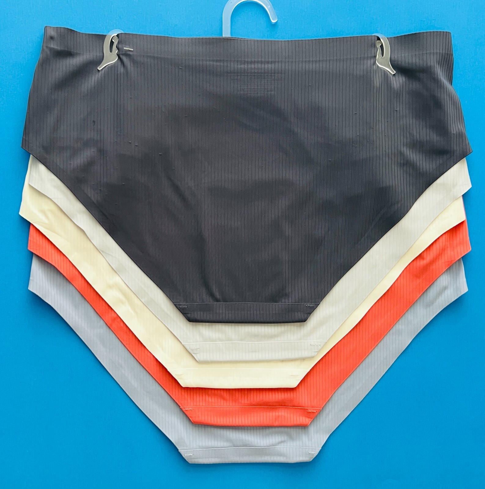 Nautica Size XL NT9813 No Show Laser Super Soft Hipsters Panties Solid NWT