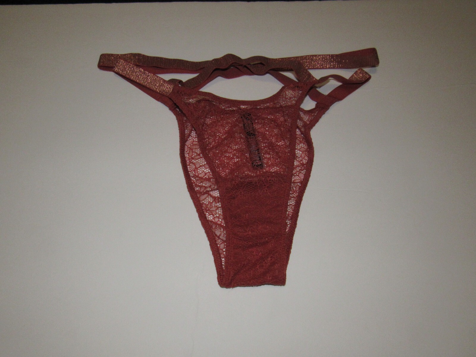 Victorias Secret Underwear Very Sexy Brazillian Strappy Cheeky Panty Size Large
