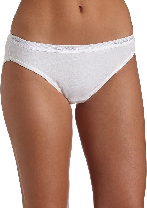 Fruit of the Loom Women’s 18-Pack Cotton Bikini Panties