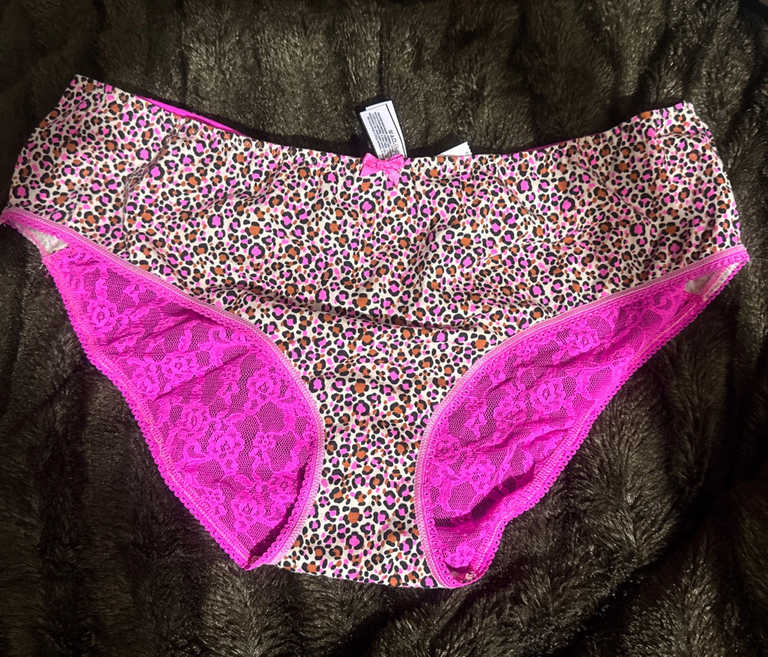 Vintage Victoria’s Secret lace back Low Rise Hiphugger panty Size X-Large NWT