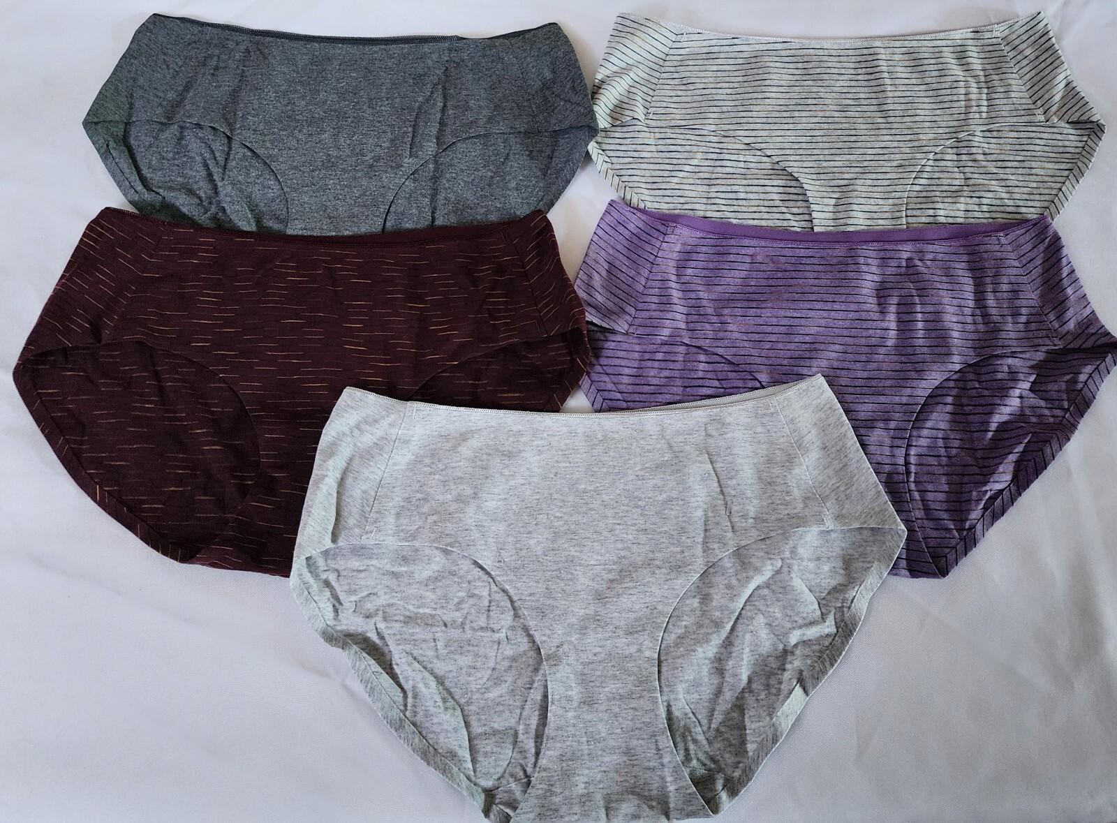 New Women’s 5 Pack Cotton Seamless Briefs Underwear Size Medium (5-6) Altheanray