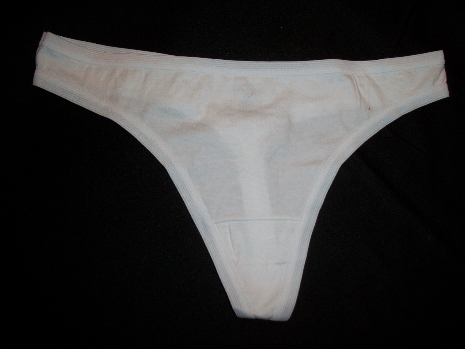 LADIES THONG BRIEF PANTY SIZE 7 / LARGE BY ARIZONA WHITE COLOR NWOT LQQK