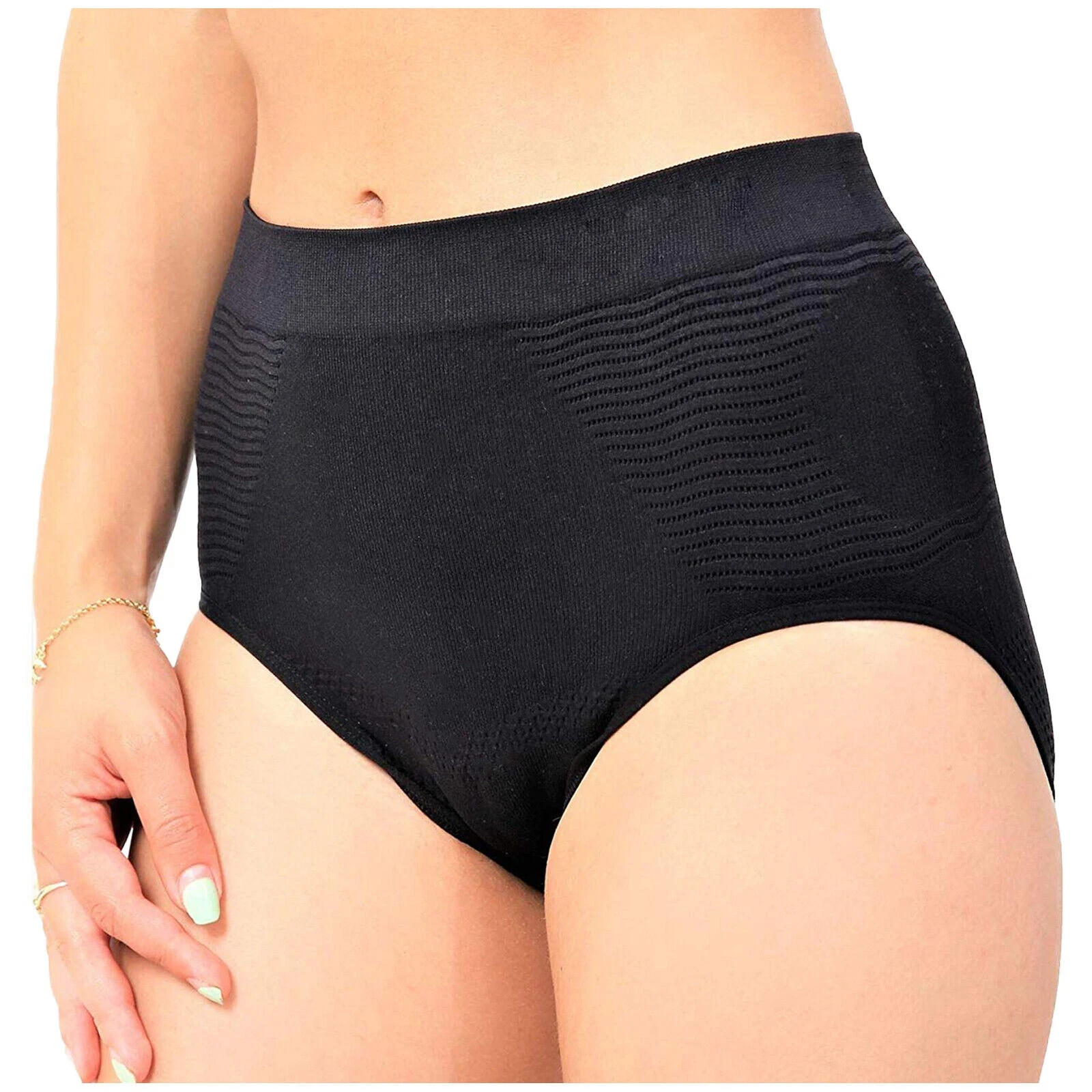 Ladies STV Seamless Slimming Shape Wear Pants /Bum Tummy Control (Pack of 3)