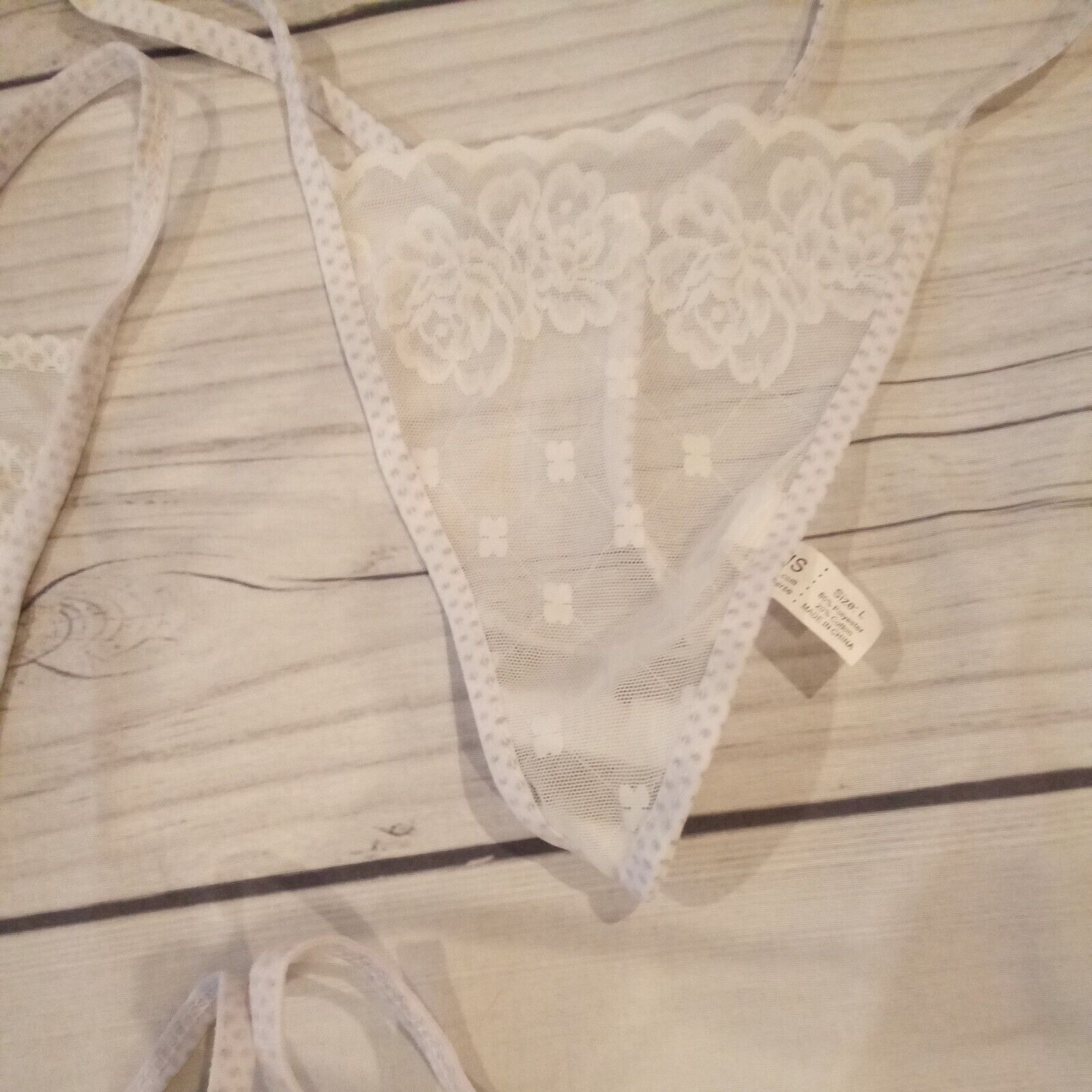 New Large Thongs with Lace