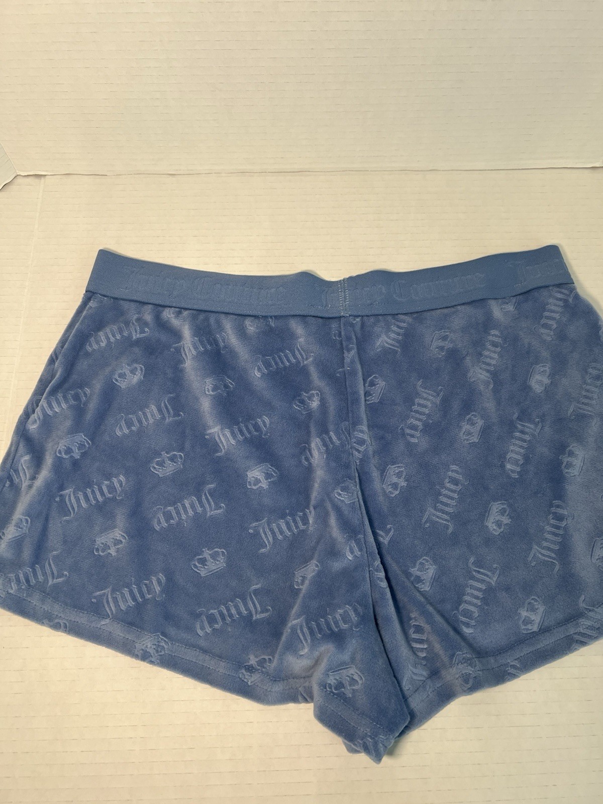 Juicy Couture Women’s Boyshort Pj Shorts 2-Pack Black/Blue Logo Size M