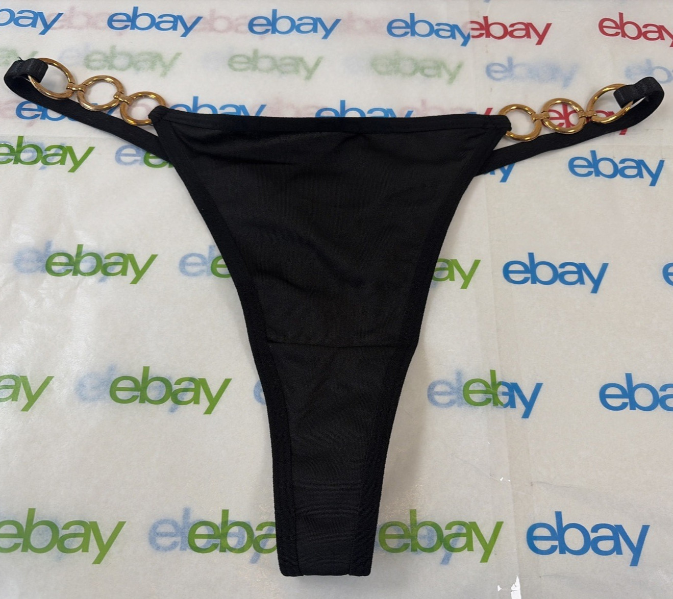 Women’s Thong Shein Black Size Medium