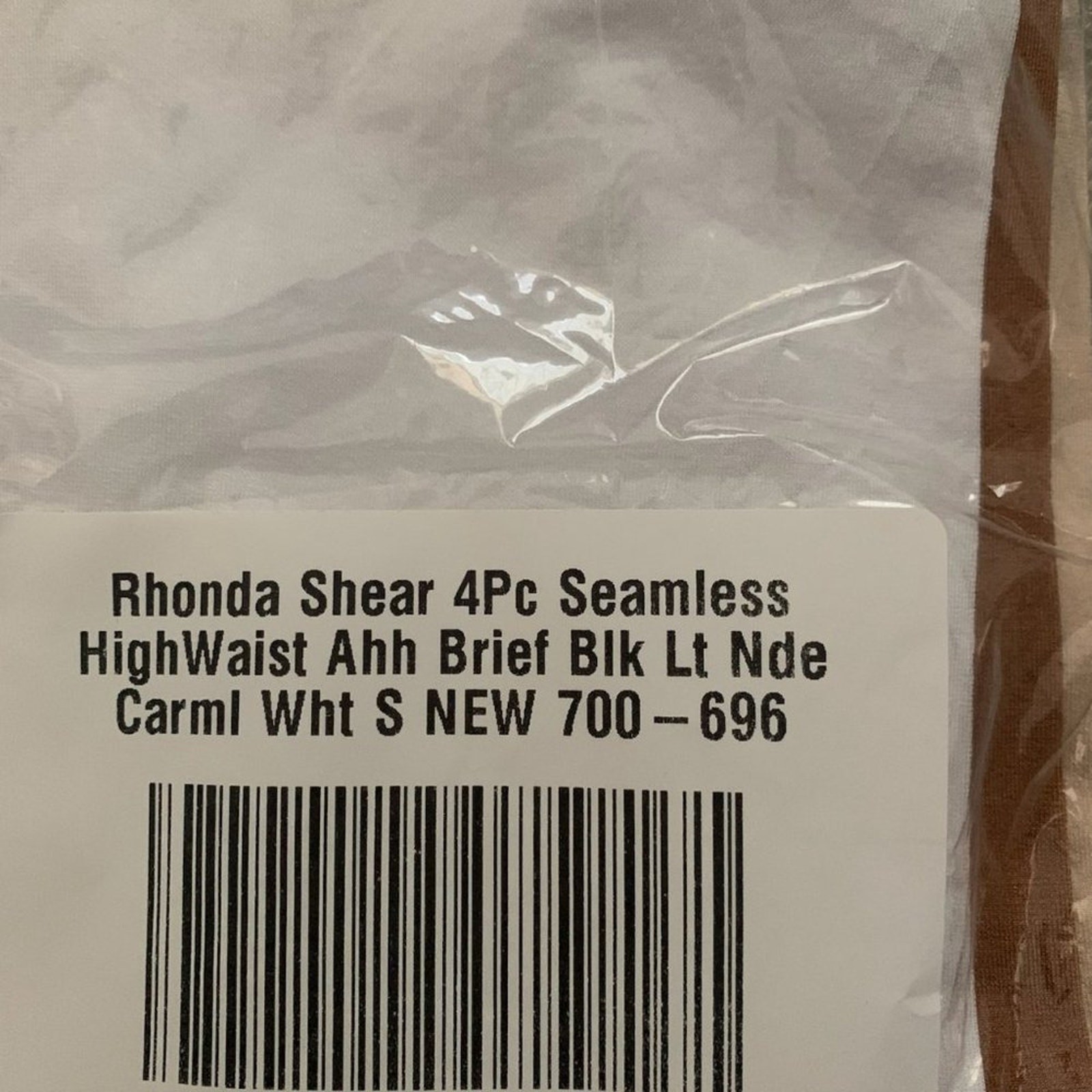 NWT RHONDA SHEAR 4 PIECE SEAMLESS HIGHWAIST AHH BRIEF SMALL – 4 PAIRS!!!