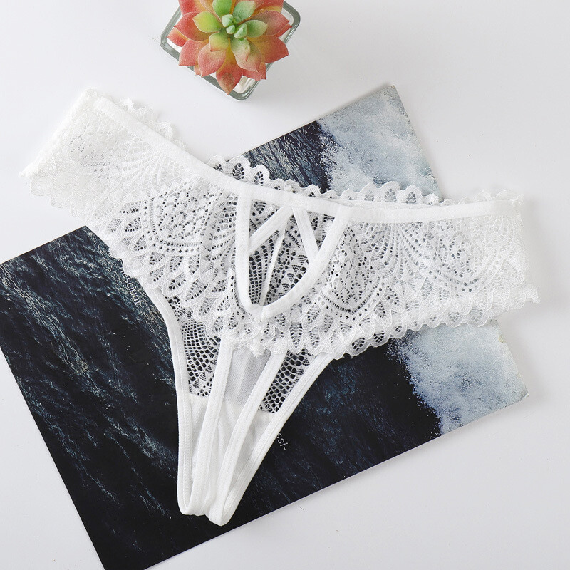 2 Pack Lot Sexy Womens Lace Thong G string Panties Underwear Briefs Lingeries