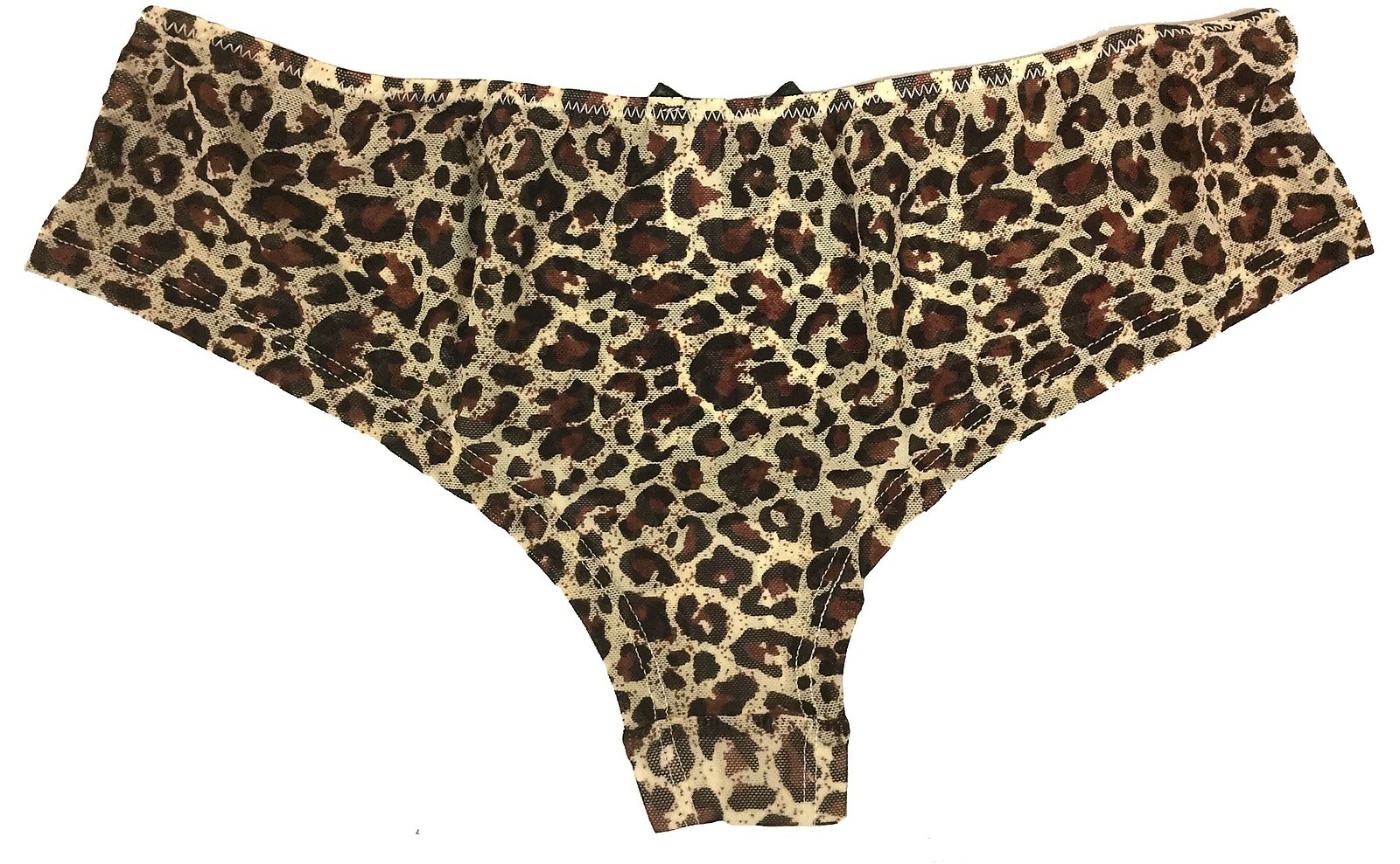 Cotton Candy Intimates Women’s Bikini Cheeky Boyleg Panties Cheetah Leopard Brn