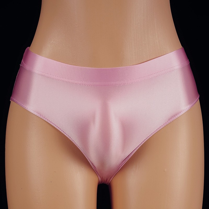 2026 Women’s Yoga Panties Shiny Satin Briefs Knickers Opaque Gym Low-rise Briefs