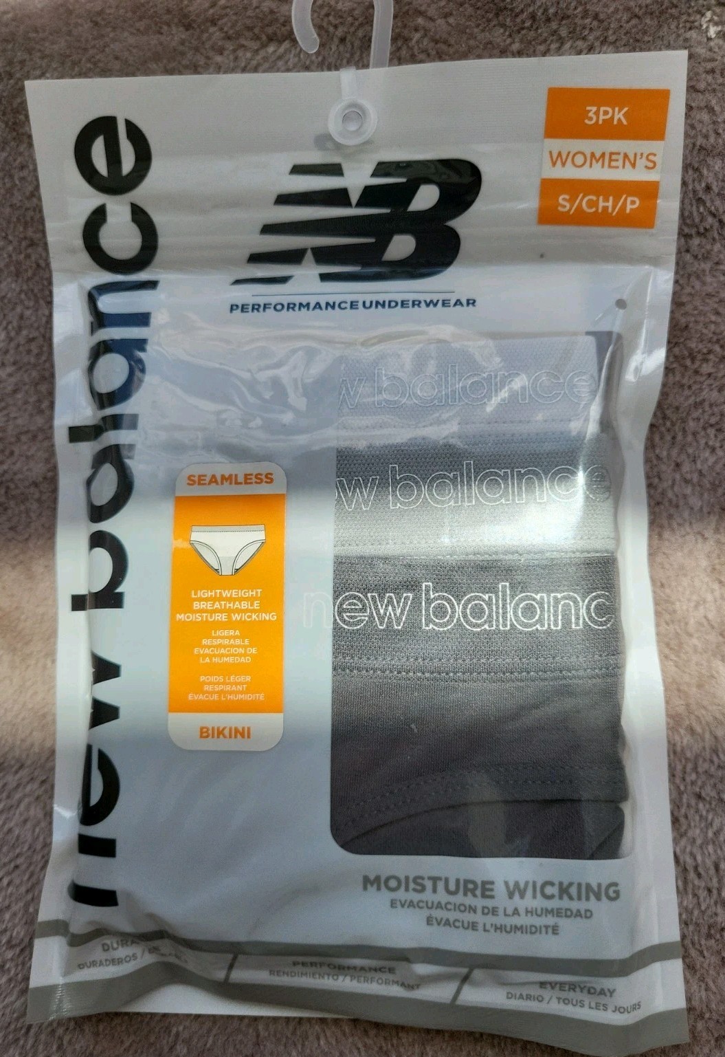 New Balance Women’s Performance Underwear Bikini 3 Pairs Sz S NIP Free Shipping.