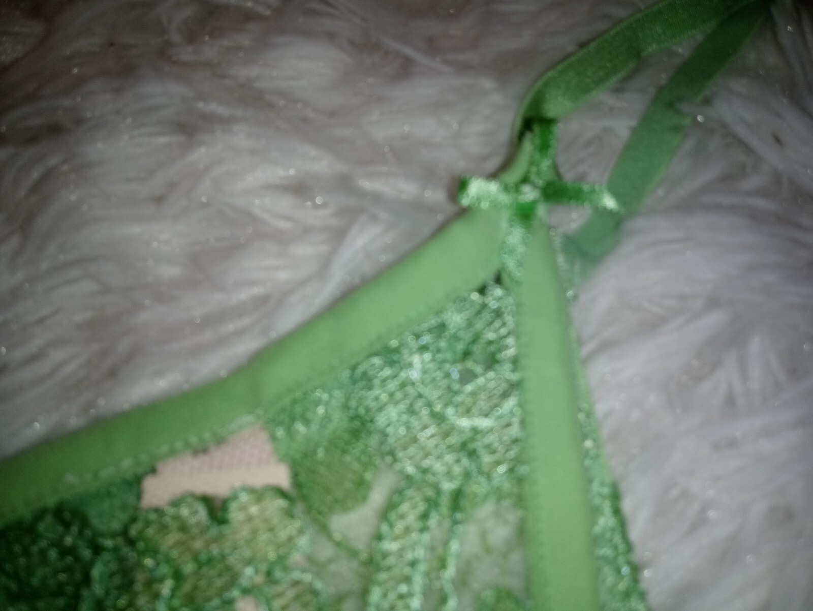 NWT VICTORIA SECRET Dream Angels Boho Floral Embroidery Crotchless XL (A70)