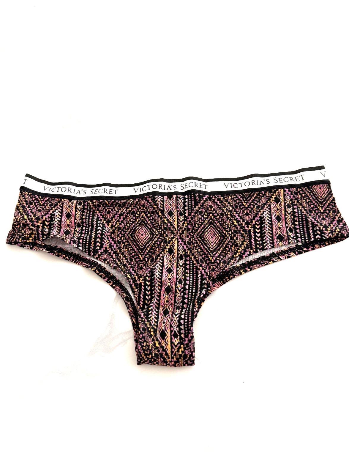 Victoria’s Secret Logo Cotton Cheeky Panty Pink Aztec