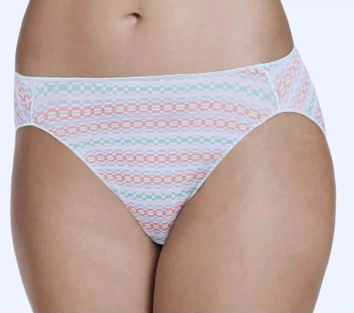 Jockey No Panty Lines Bikini Multicolor LEOPARD Panty Size 6/M #1370~NWT