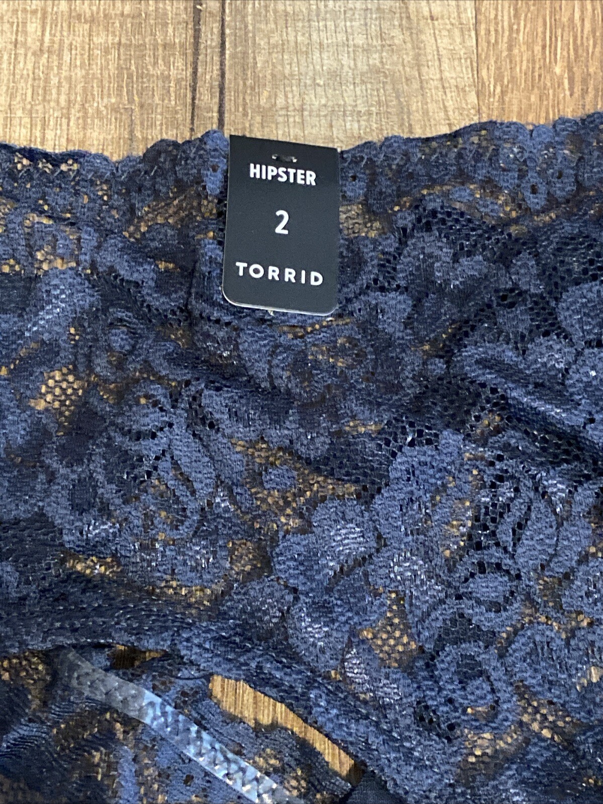 Torrid Silver/Gray Simply Lace Mid-Rise Hipster Cage Back Panty 2x plus