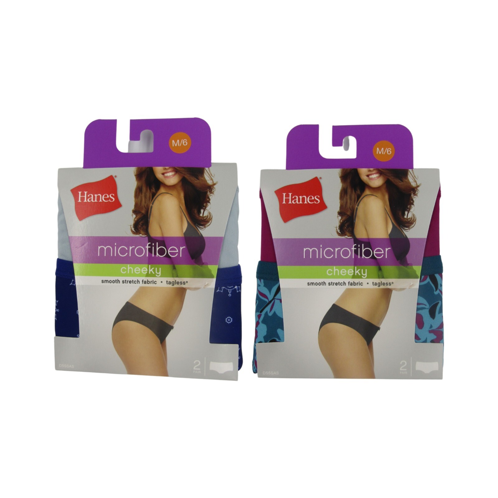 Hanes® Women’s Signature Smoothing Microfiber Bikini Cheeky Underwear; 4-Pack