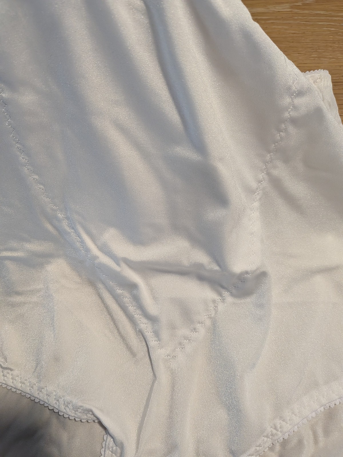 Women’s White Plus Size Briefs 9X Nylon Spandex Full Coverage Panties Lot of 3