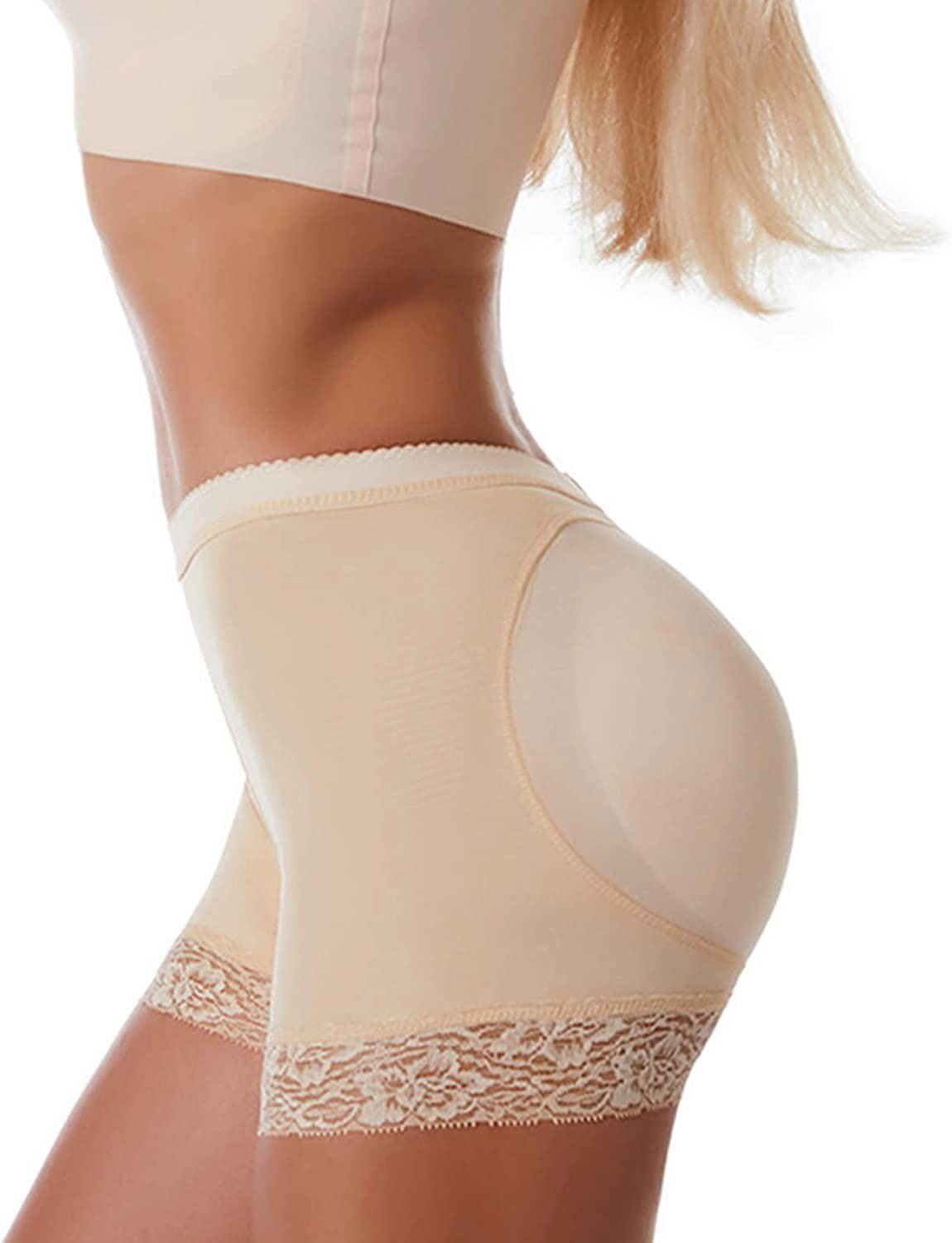 Women Padded Butt Lift Hip Enhancer Underwear Booty Shorts Shaper Tummy Control