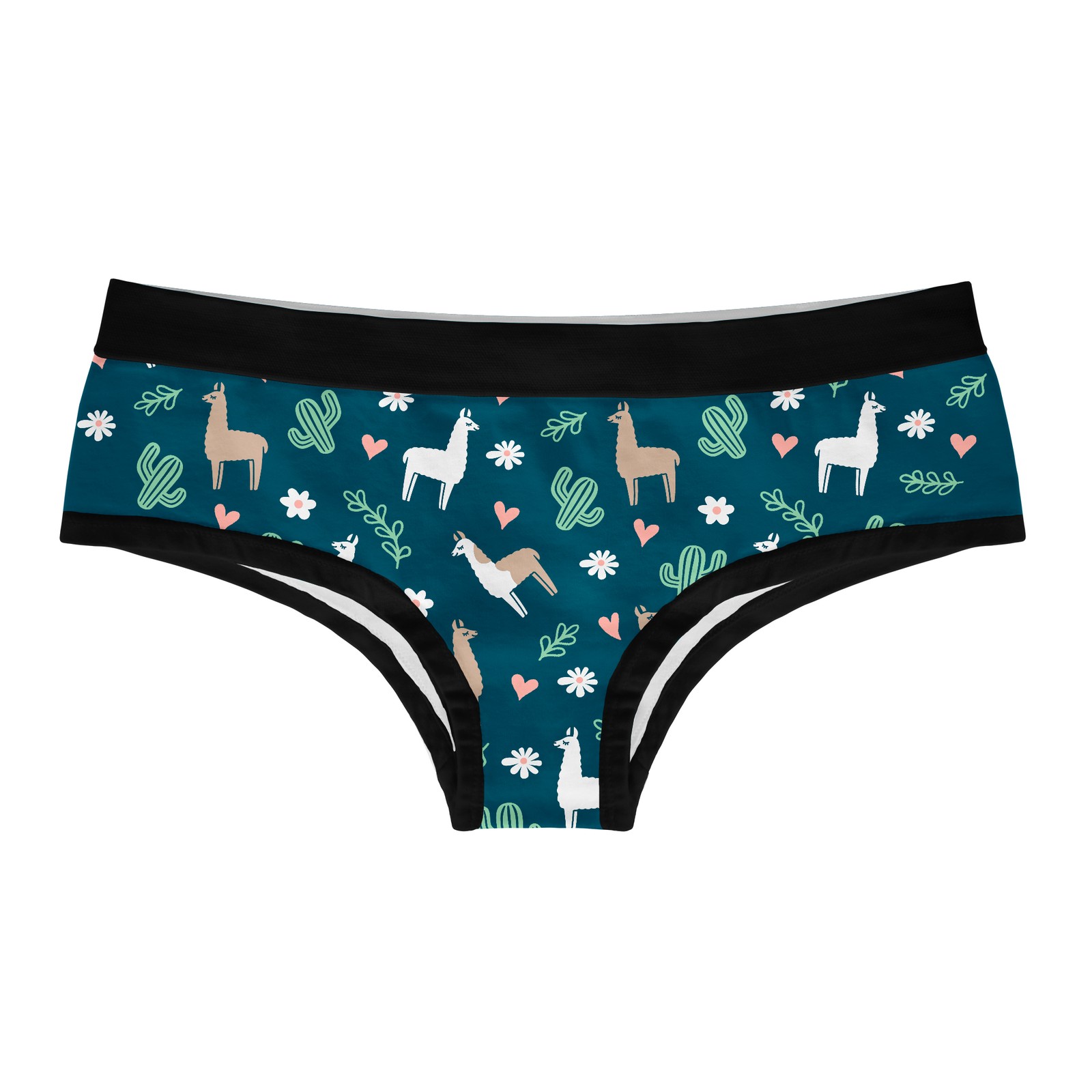 Womens Llama Panties Cute Cactus Graphic Bikini Brief Funny Underwear for