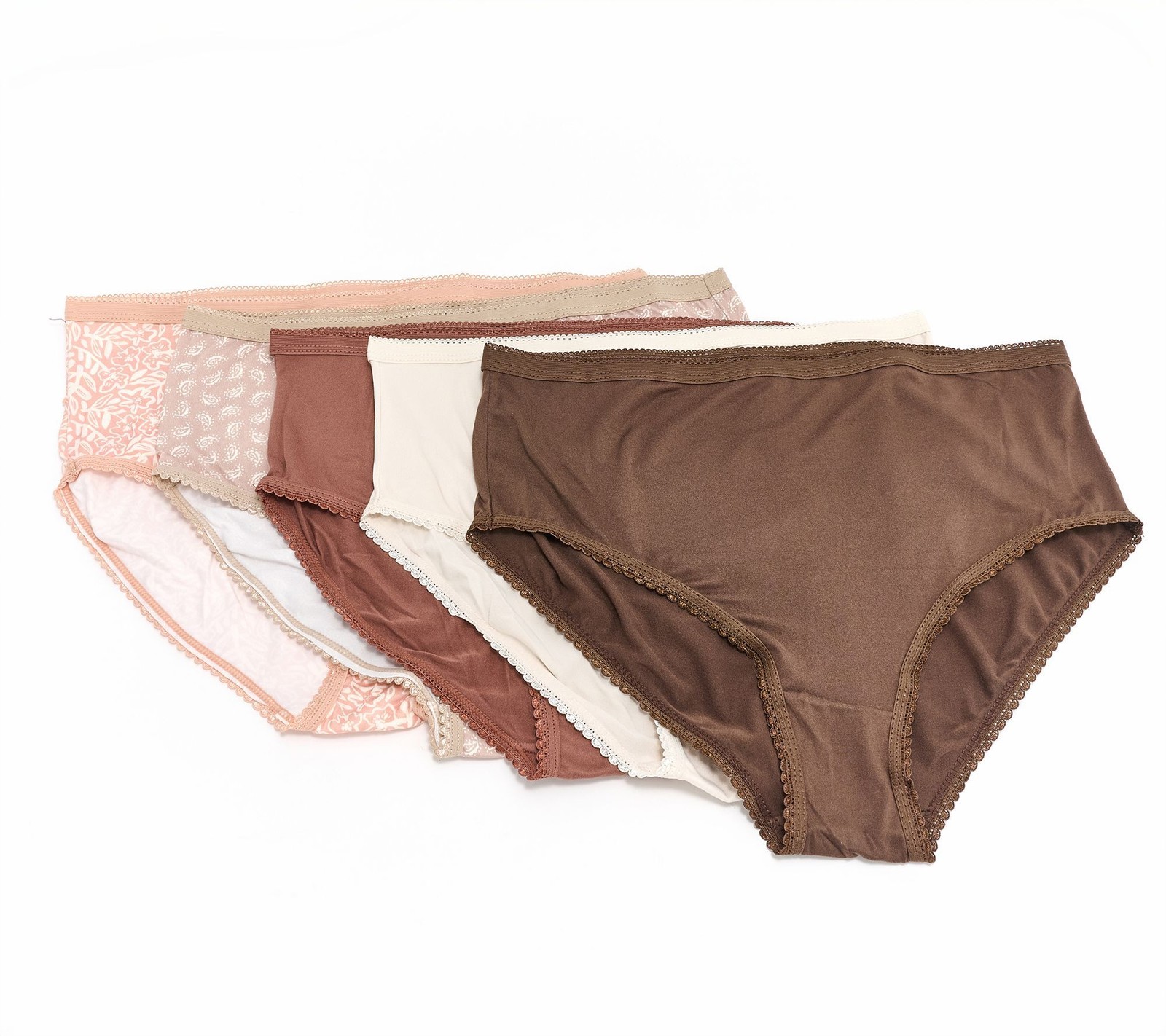 Muk Luks Women’s Plus Sz Panties 2X Cloud Knit Comfort Panty Brown Smooth