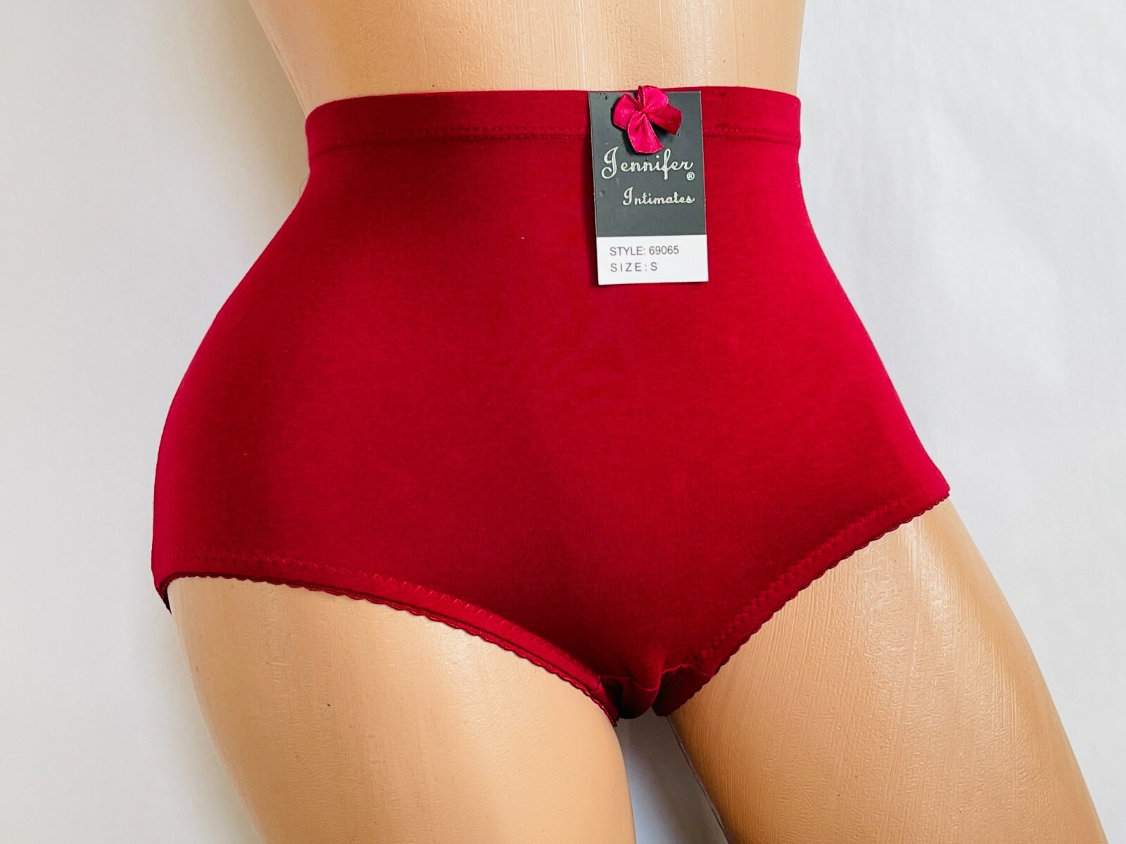 3/6 Pack Women High Waisted Briefs Bikini Panties Cotton Comfy 65 Underwear S-2X