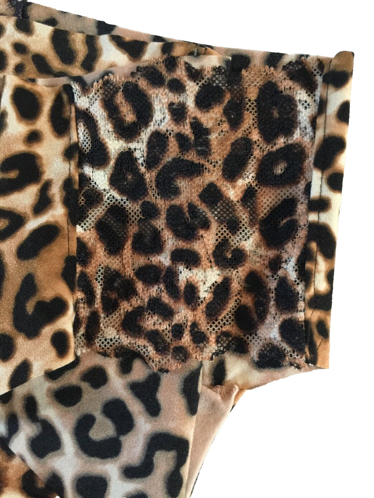 Victorias Secret Leopard Animal Print Bikini Hipster Panties Size XS Lace Insets