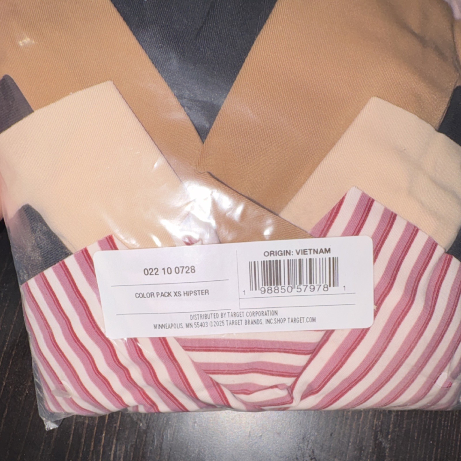 Color Pack Hipster Women’s Panties XS Multicolor Striped Solid(3 bags)