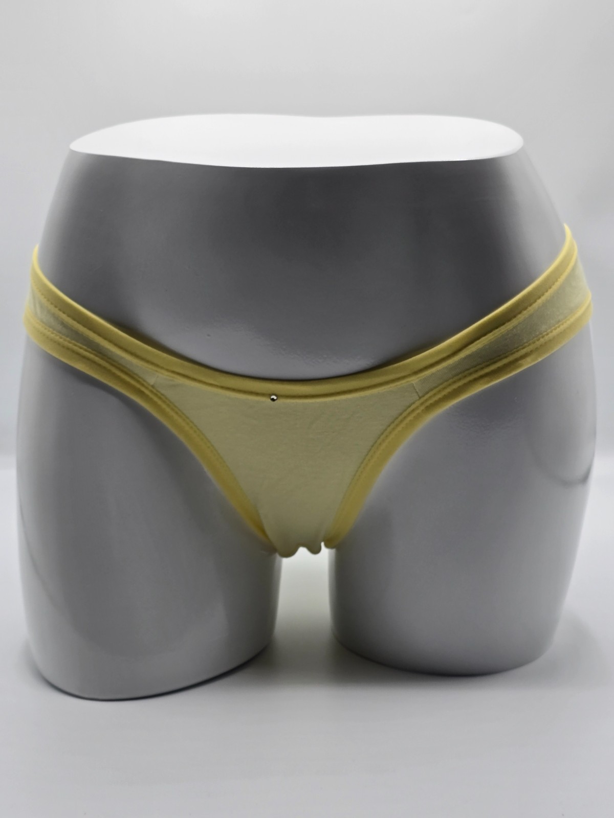 Light Yellow 100% Cotton Brazilian Panty-Trim – Extra Large