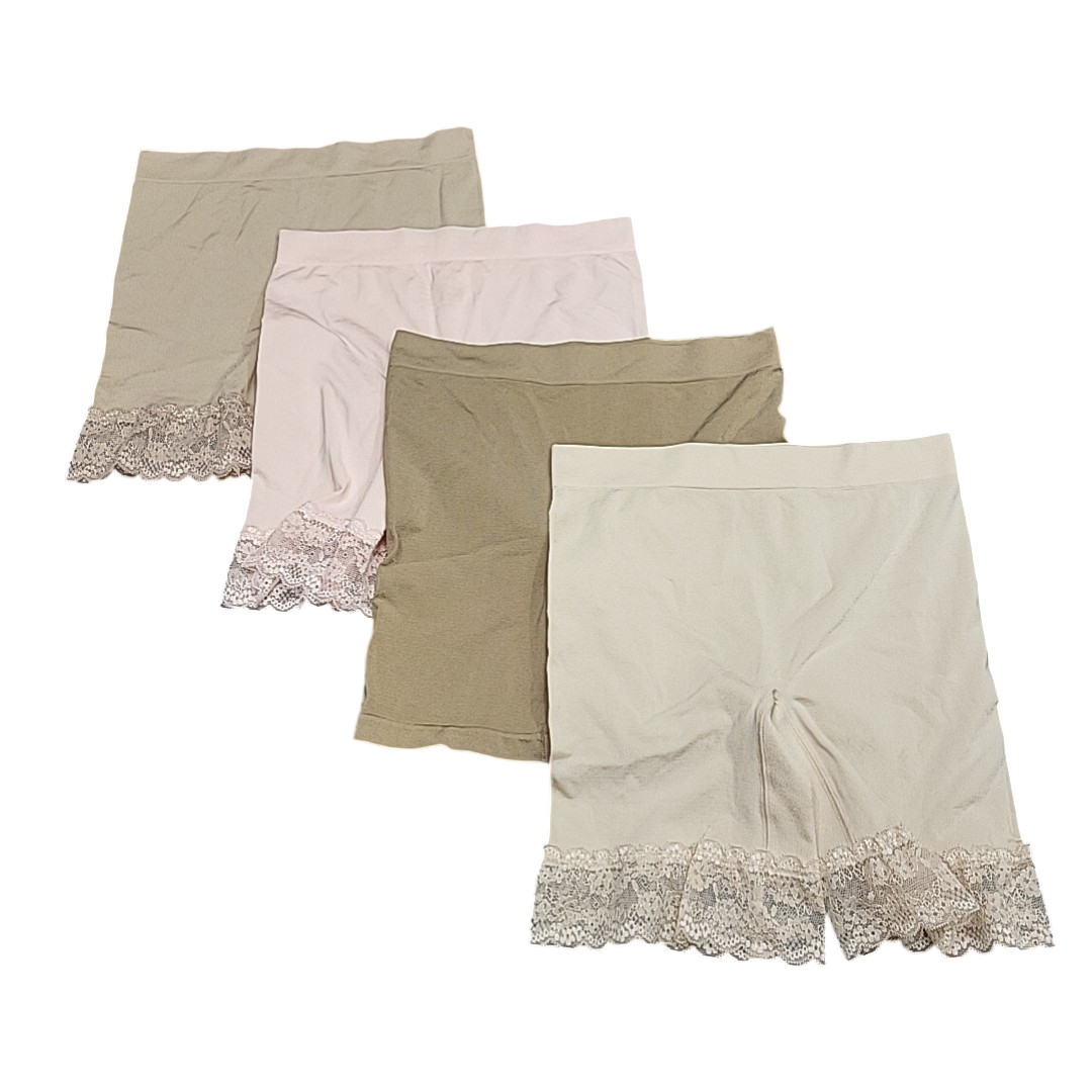 Breezies Women’s Size Small Set of 4 Everyday Mid-Thigh Shorts Panties