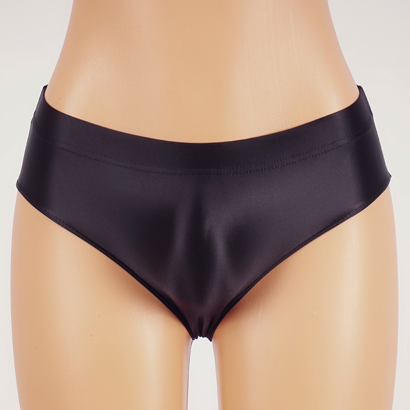 2026 Women’s Yoga Panties Shiny Satin Briefs Knickers Opaque Gym Low-rise Briefs
