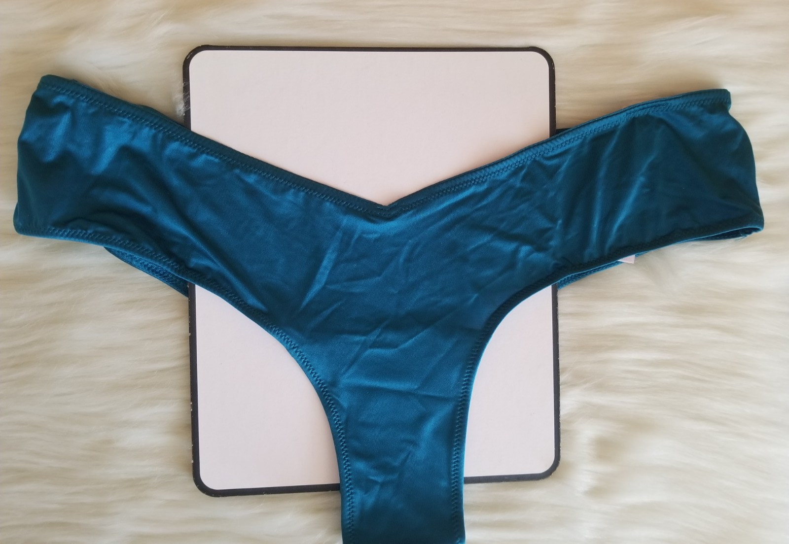 VICTORIA’S SECRET VERY SEXY STRAPPY BACK HIGH LEG CHEEKY PANTY JADE MEDIUM NWT