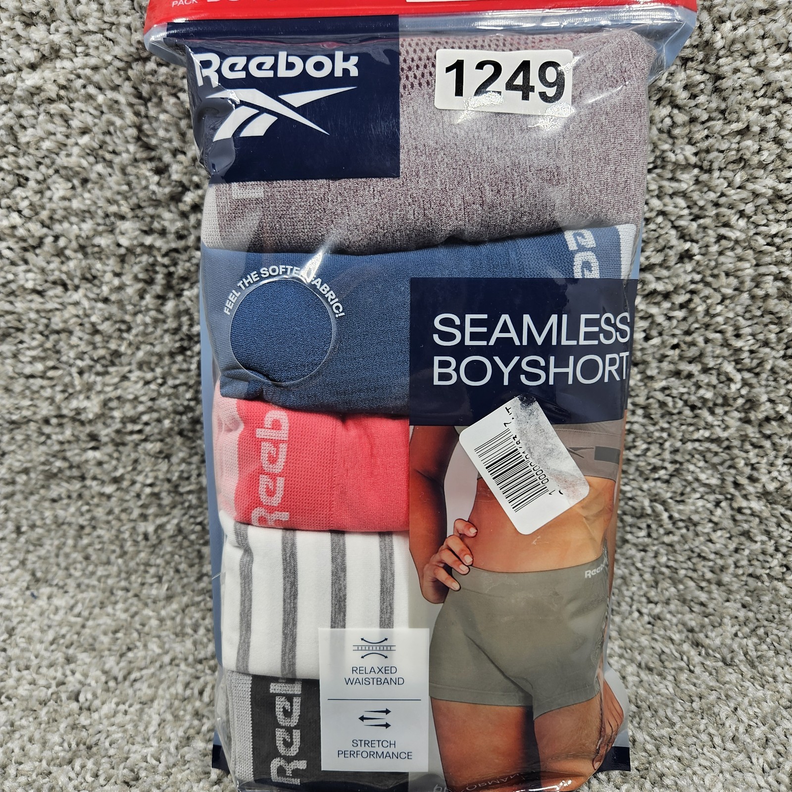 Reebok Seamless Boyshorts Underwear Womans Size 2XL 5 Pair Mixed Colors Soft