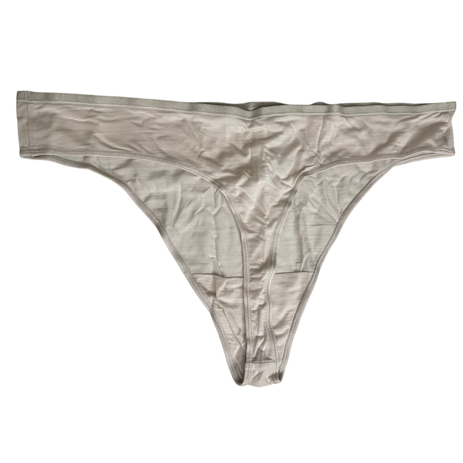 New Allbirds Trino Thong Panty Nimbus Cream 2XL Rare Discontinued Merino Tree