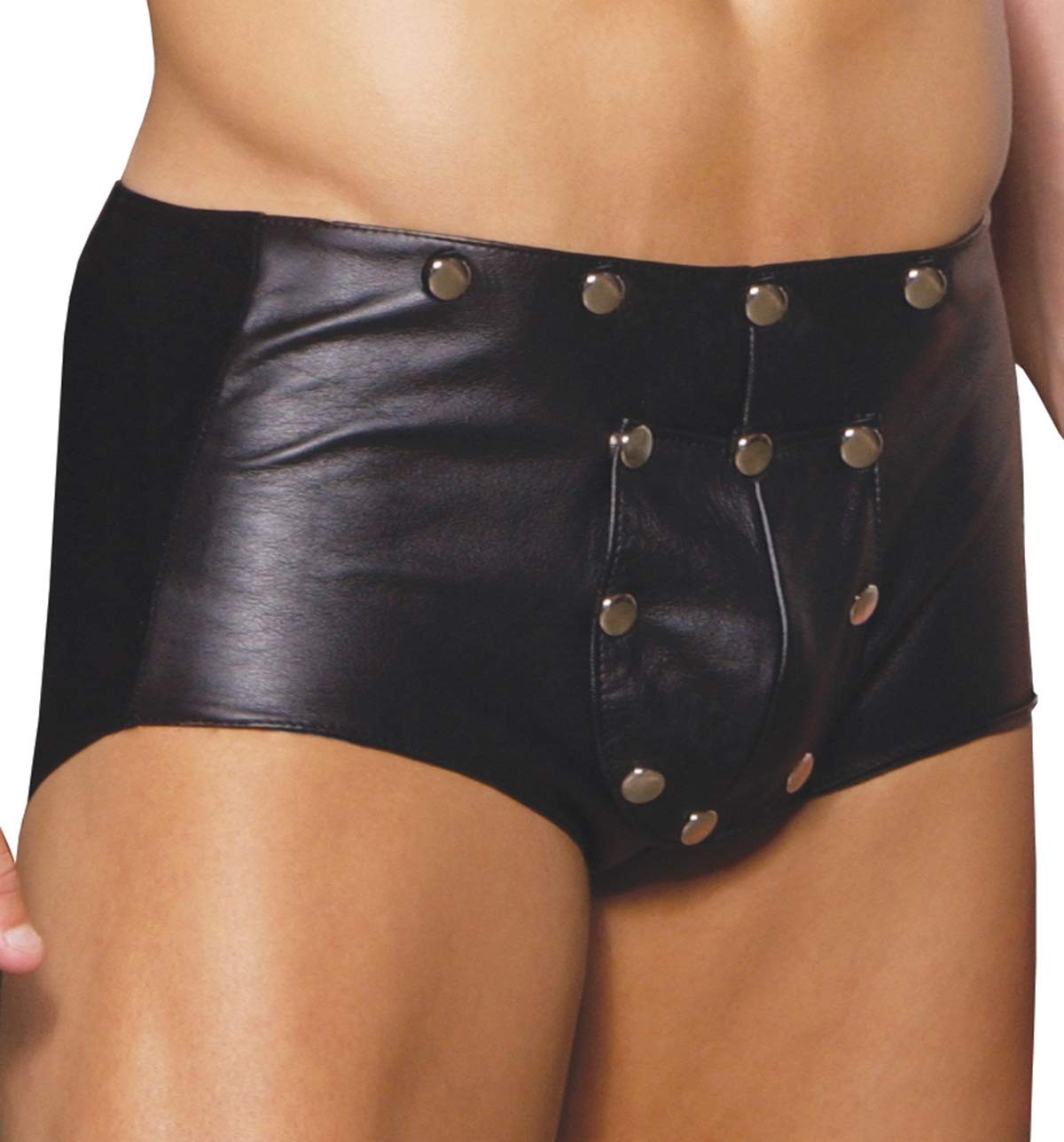 Elegant Moments L9130 Women’s Leather Shorts With Break Away