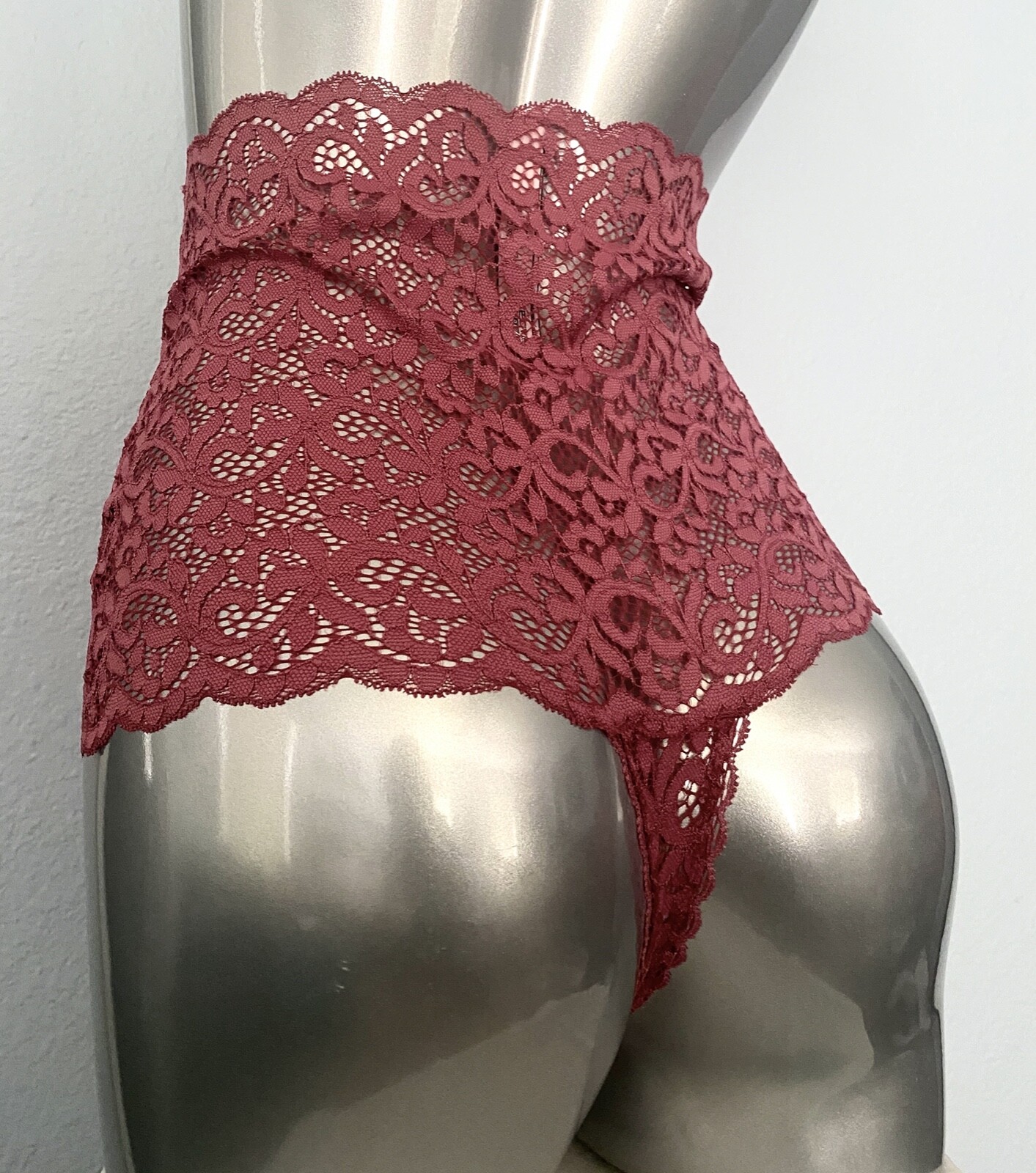 Victoria’s Secret Thong Panty Lady Pink Athena Lace High Waist Body XS S M XL