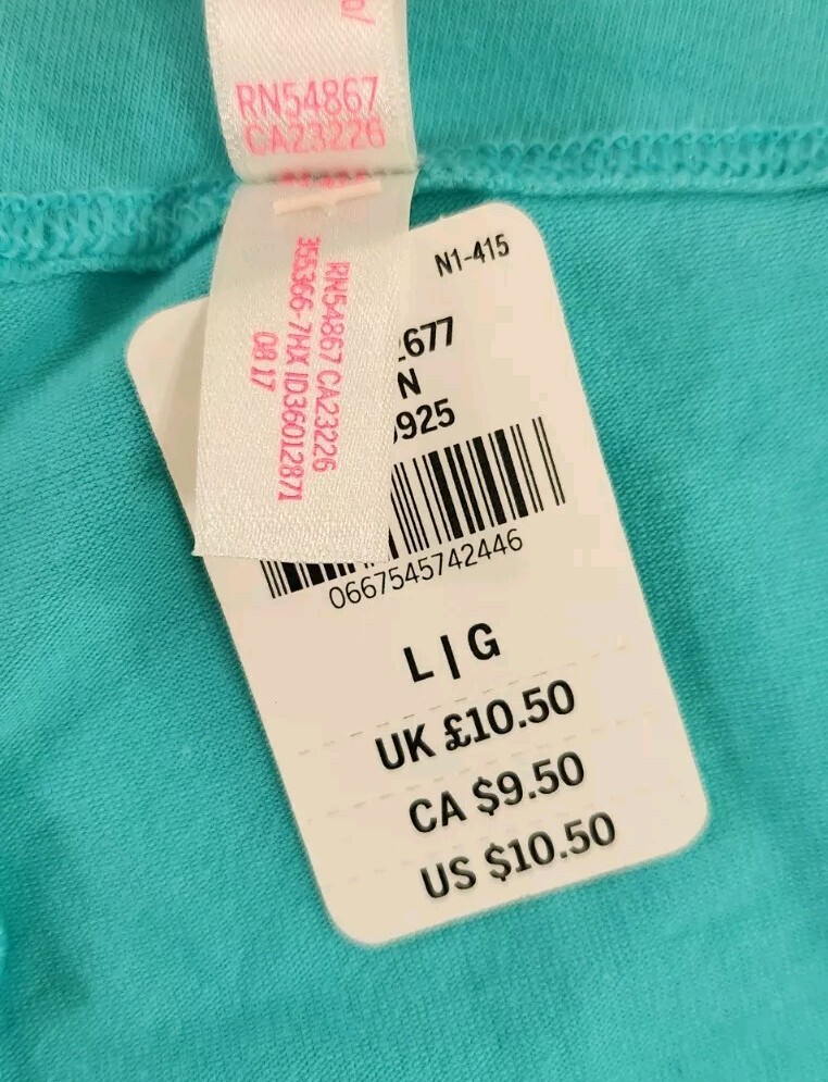 Victorias Secret Panties Size Lg Teal Gold Dog Logo Low Rise Boyshort NOS