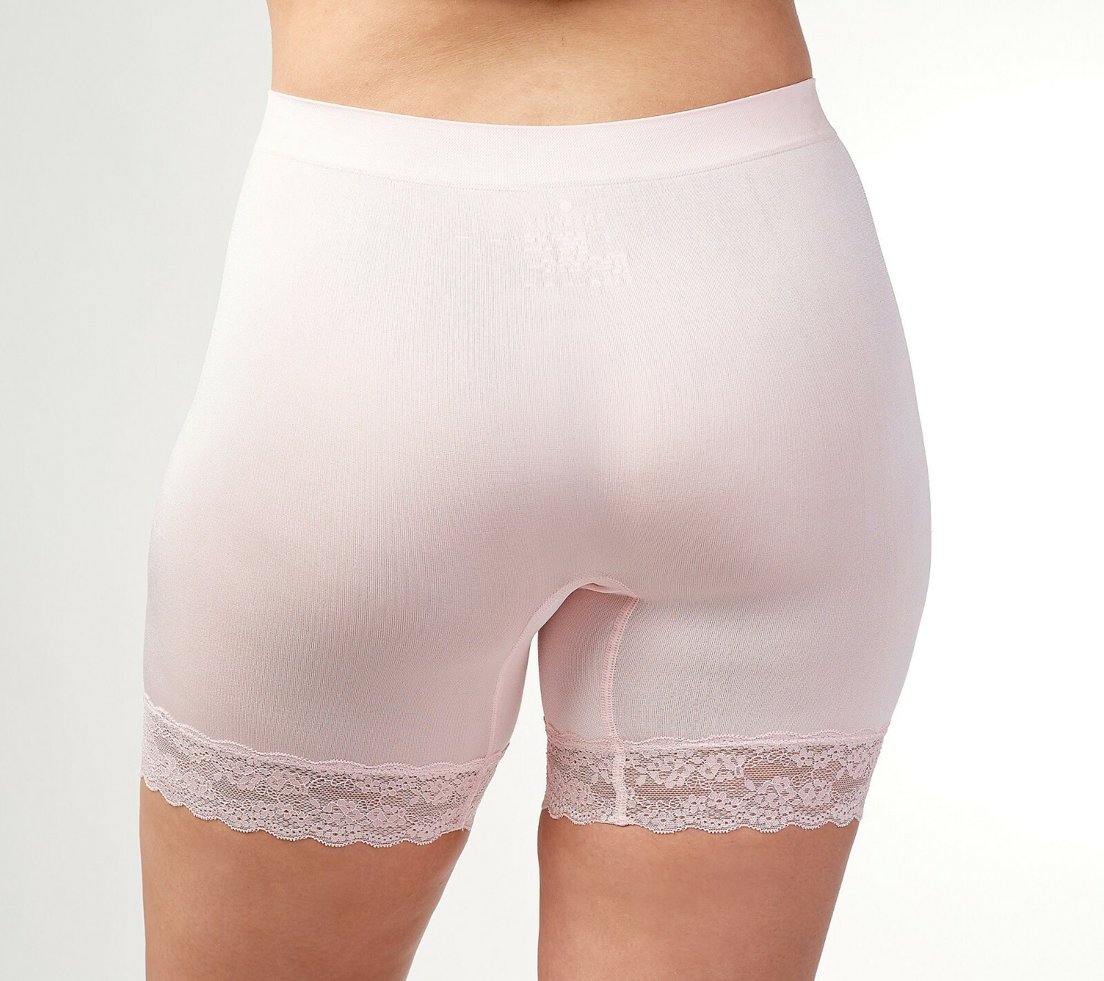 Breezies Seamless Smoothing Mid-Thigh Short Set of 4 Nude Size 1X