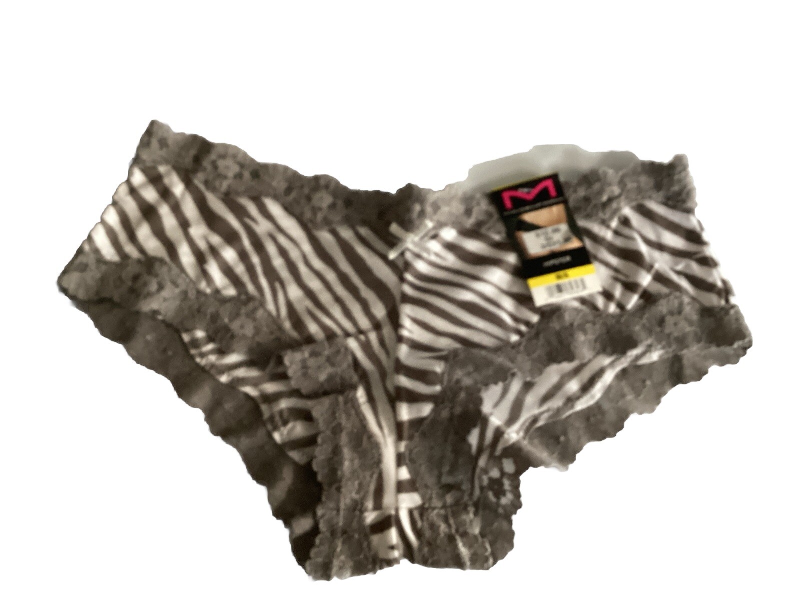 3 Pack Maidenform Cheeky Scalloped Lace Hipster Stripe Medium Underwear
