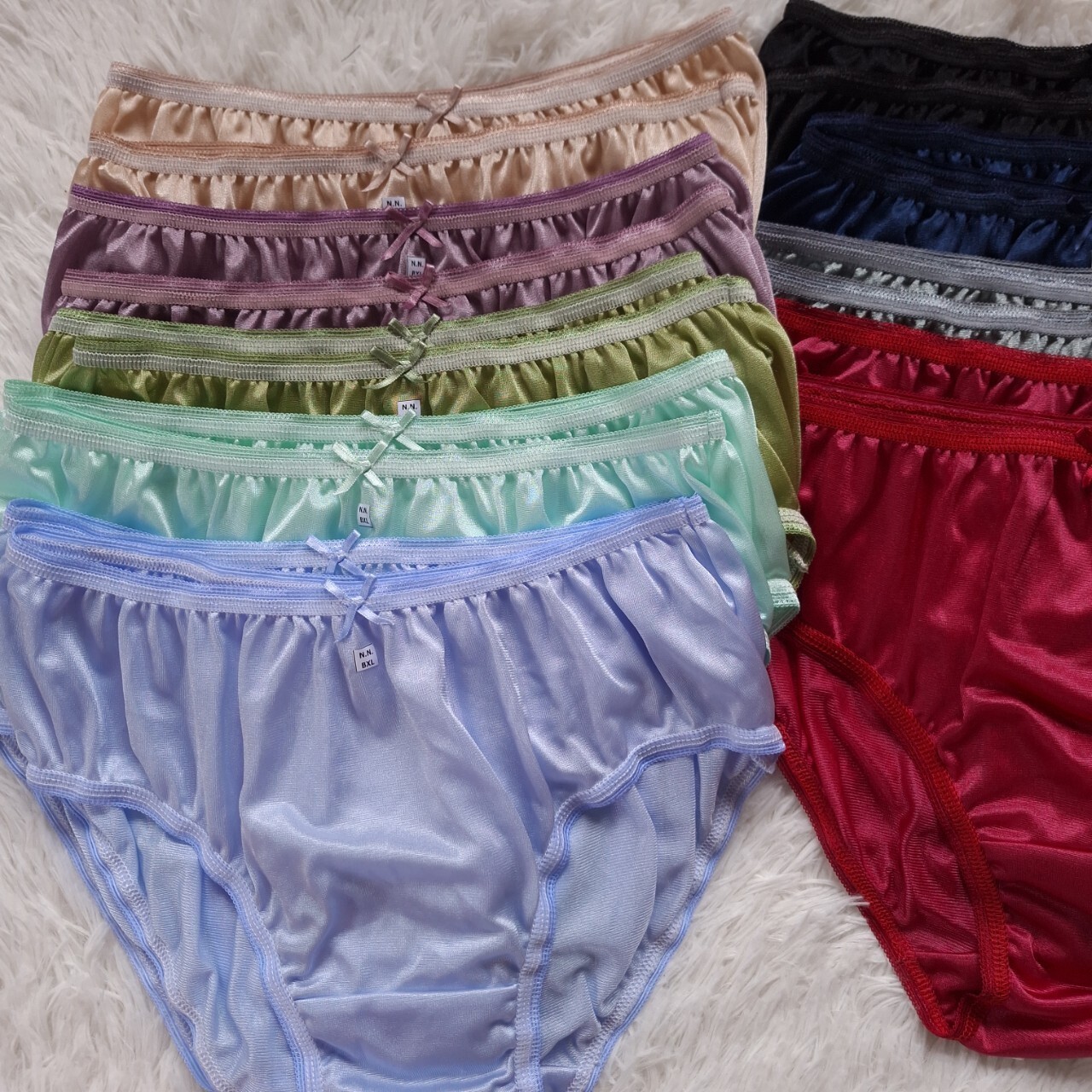 26pc Bikini Women Underwear Nylon Silky Soft Panties Smooth Briefs Hip 38″-42″XL