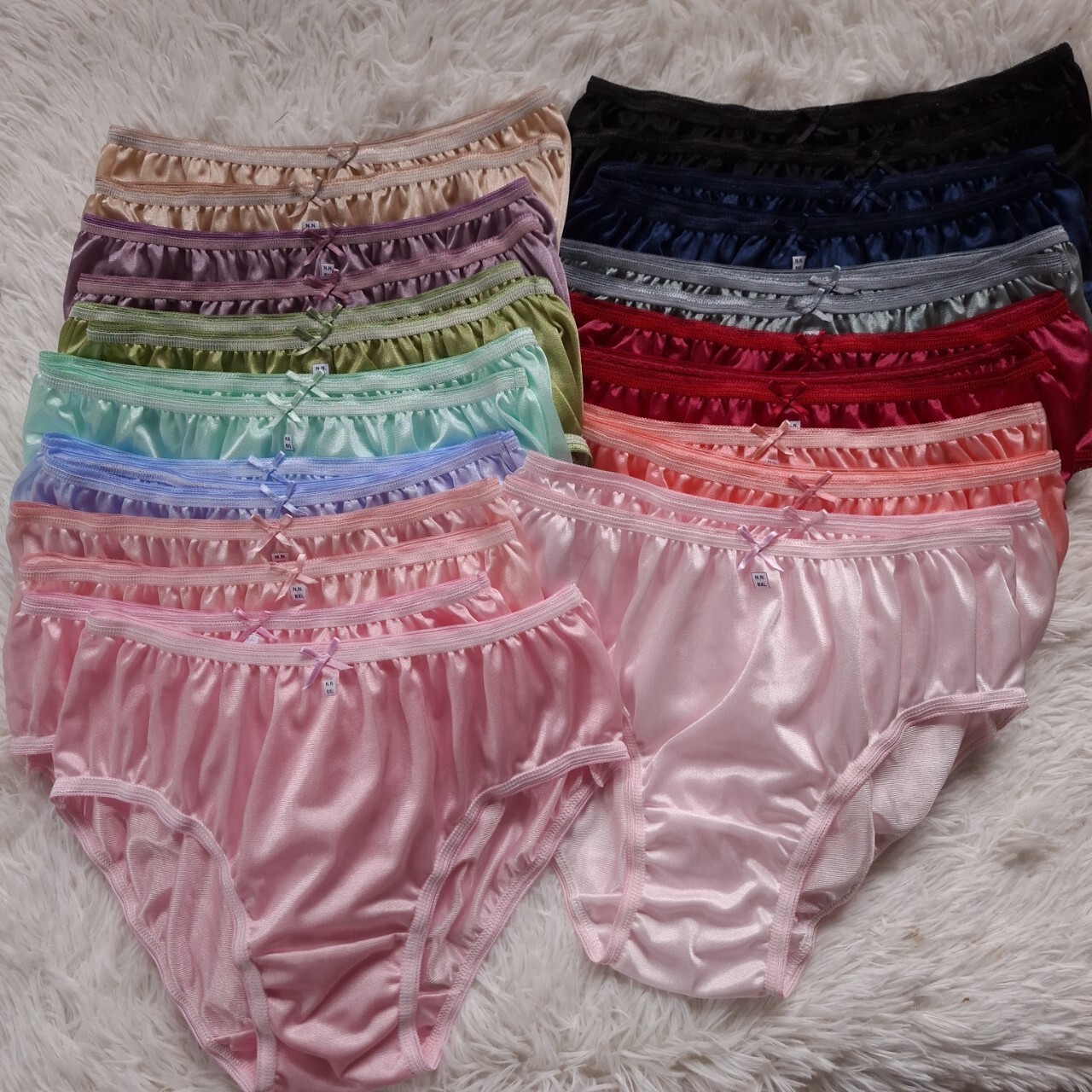26pc Bikini Women Underwear Nylon Silky Soft Panties Smooth Briefs Hip 38″-42″XL