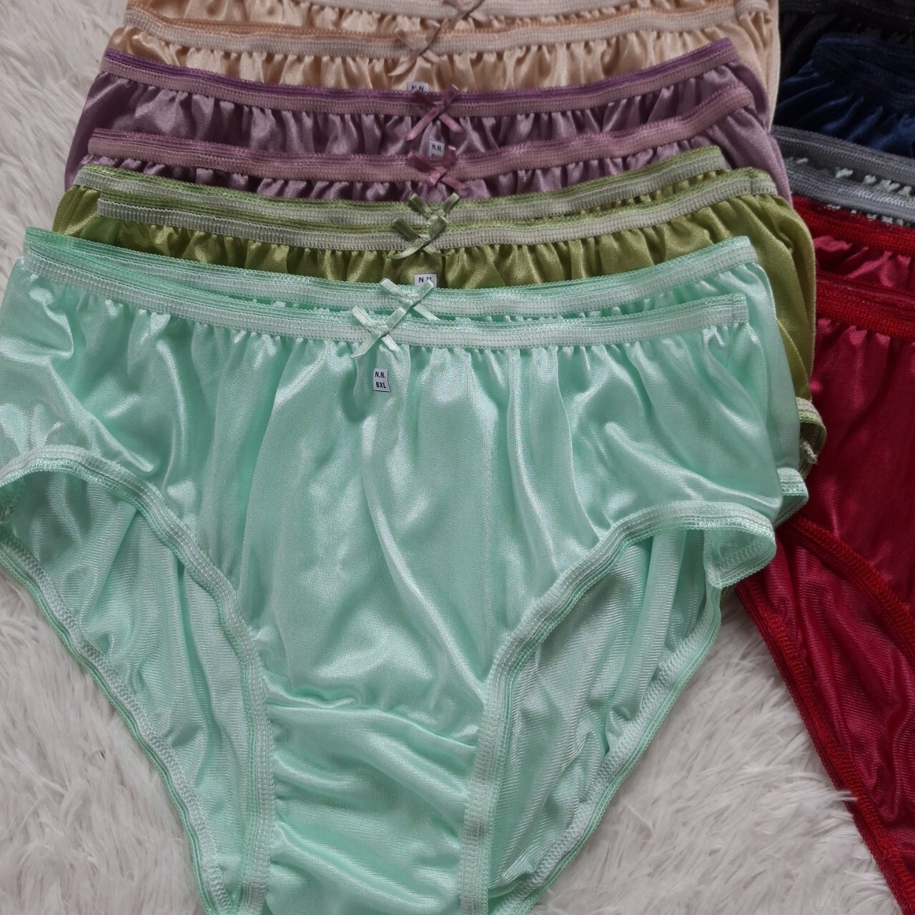 26pc Bikini Women Underwear Nylon Silky Soft Panties Smooth Briefs Hip 38″-42″XL