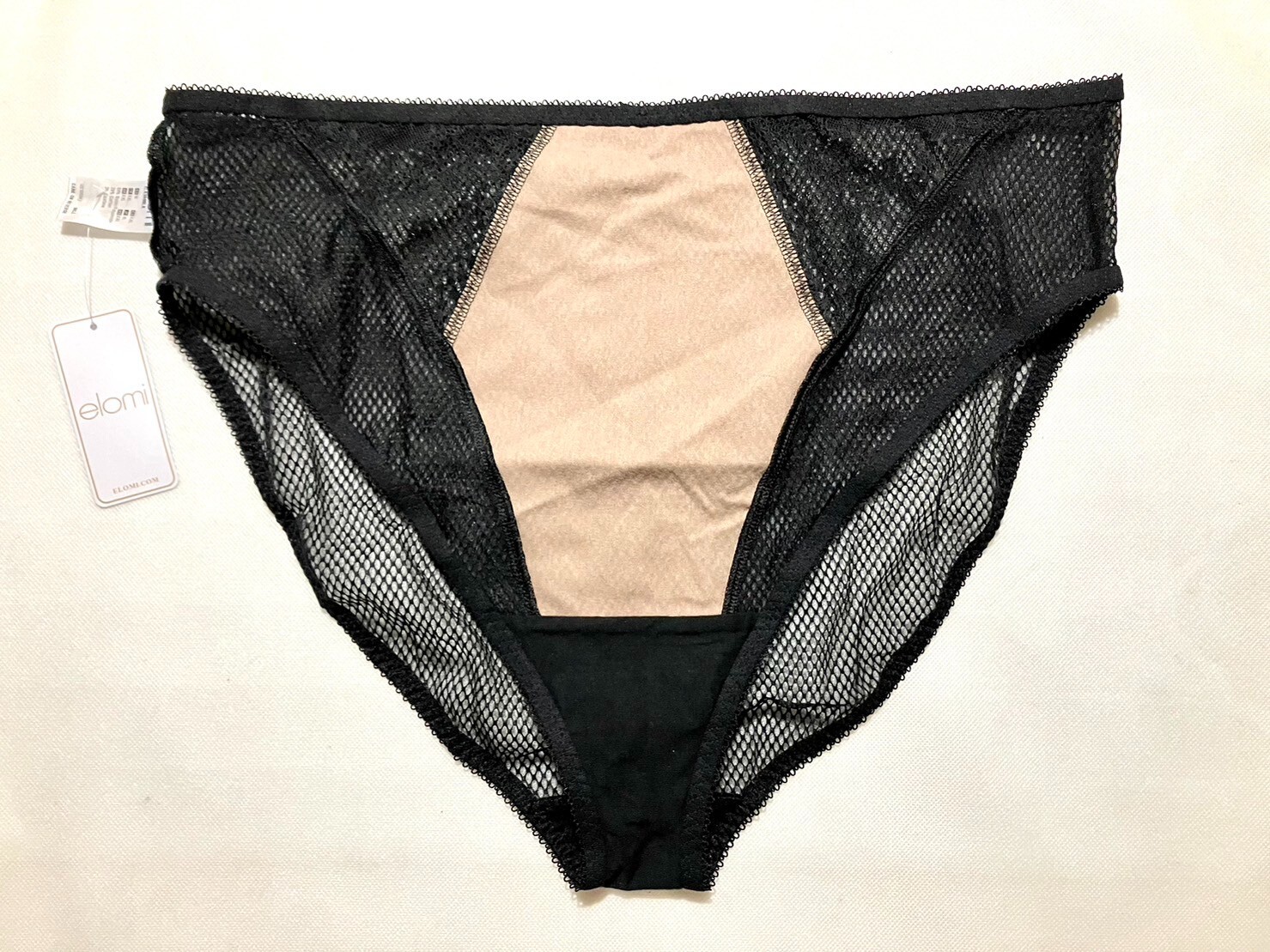 NWT Elomi Womens XXL High Leg Brief EL4386BLK Black