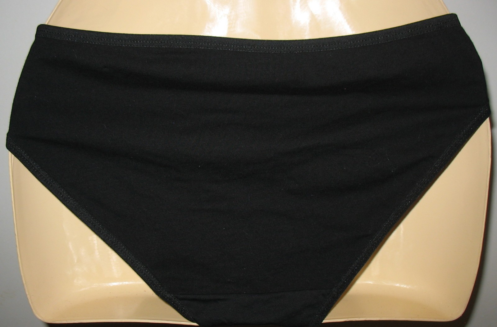 PANMANNI – NEW – SIZE: XL – BLACK – COTTON STRETCH PANTY ” KITTEN ” ON FRONT