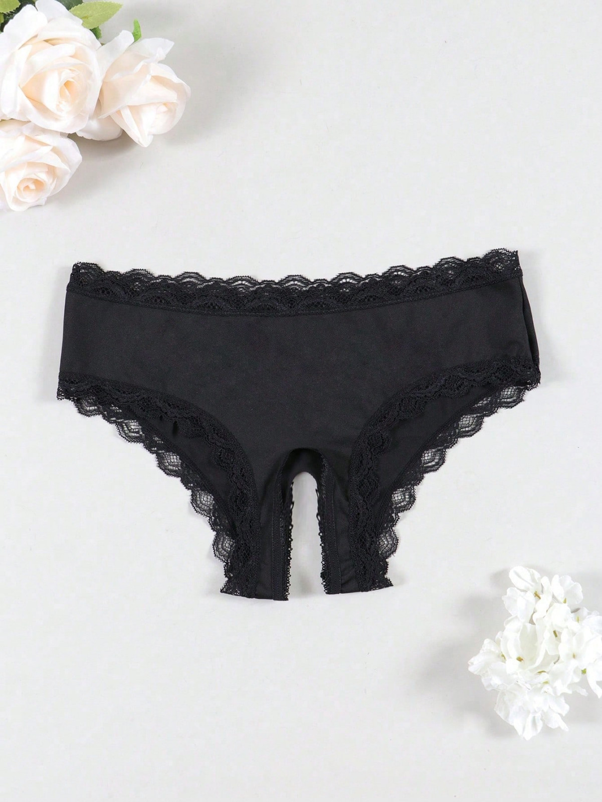 Women’s Yes Daddy BDSM Dom Open Back Backless Sexy Sissy Lingerie Brief Panty